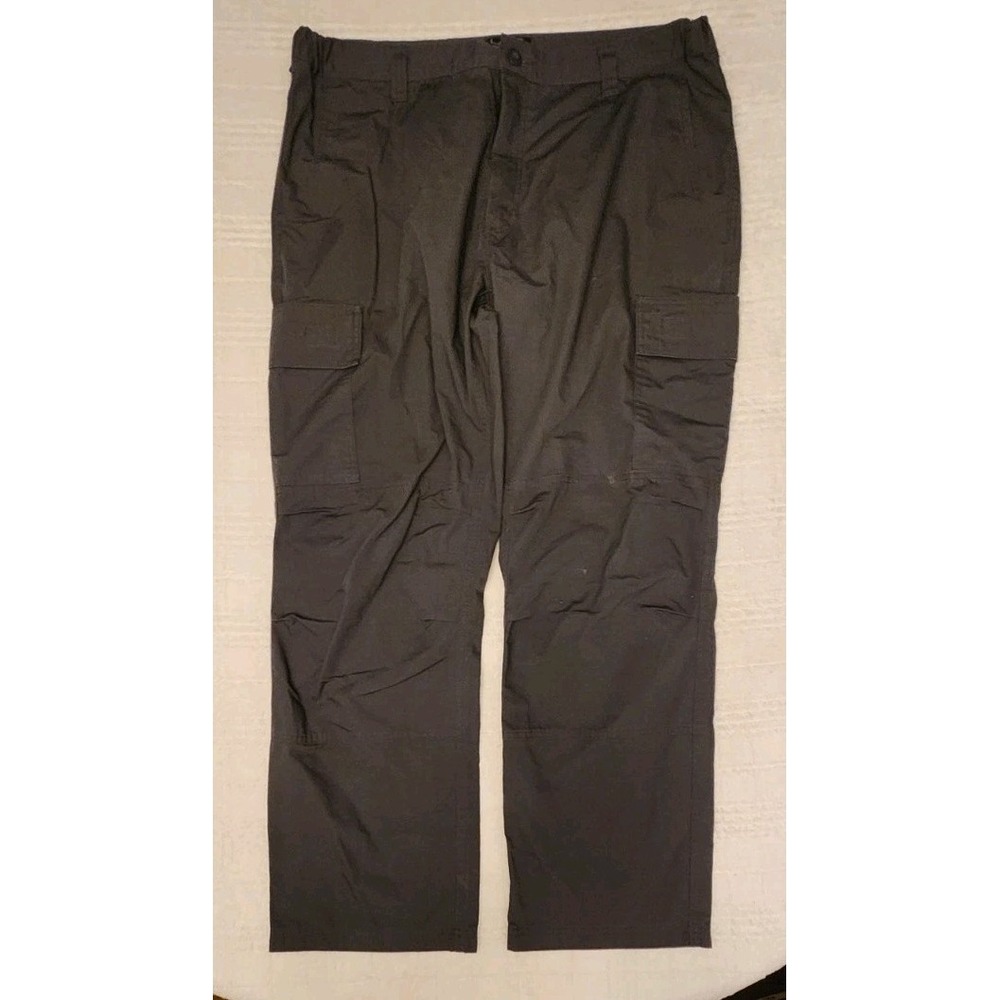Lapg Mens Charcoal Flat Front Urban Tactical Cargo Pant Size 40‎ x 32